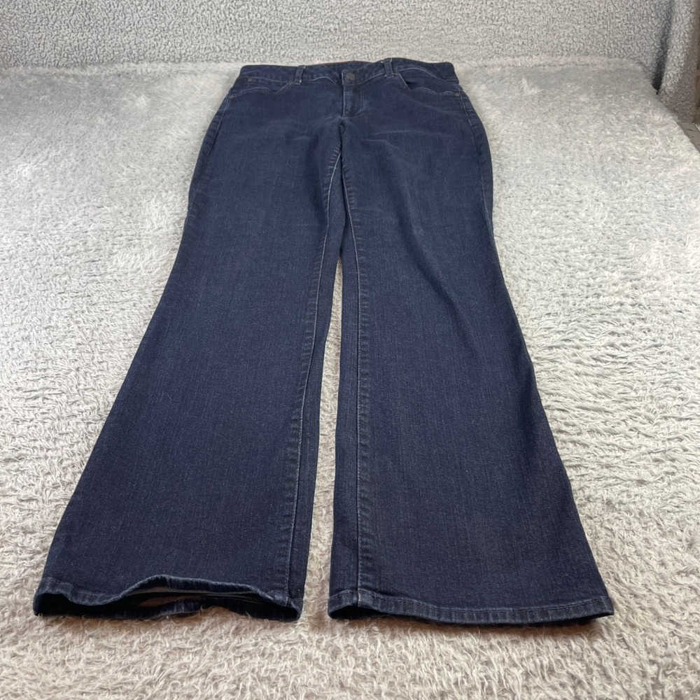 Talbots Curvy Bootcut Jeans Womens 12 31 Dark Wash Indigo Denim Stretch Pants